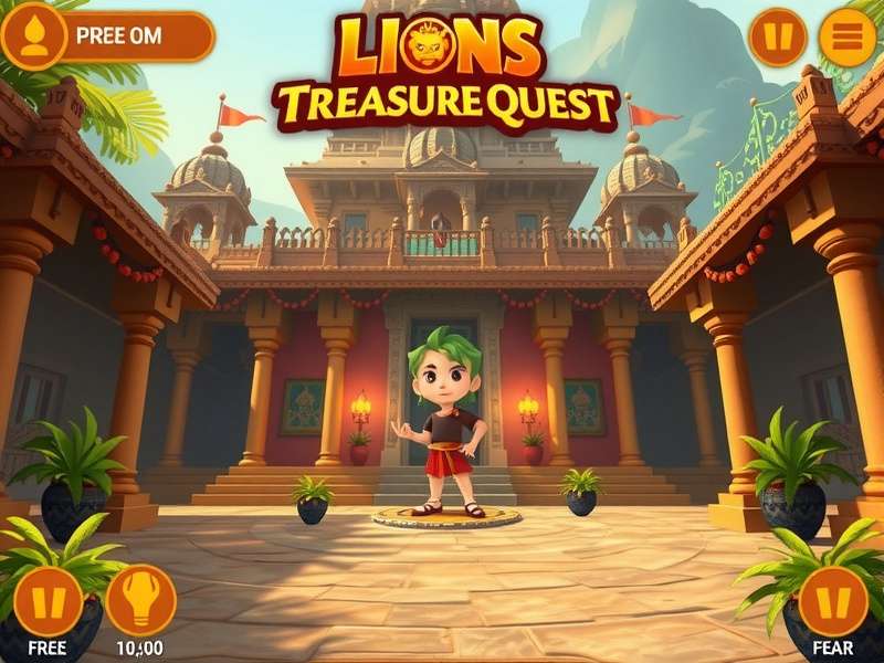 Lions Treasure Quest character customization screen