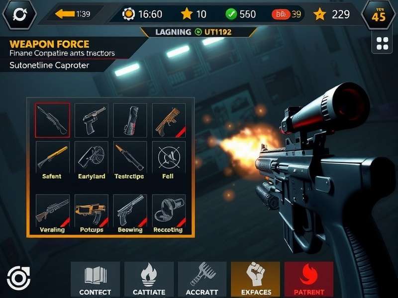 Elite Finishing Force weapon customization interface