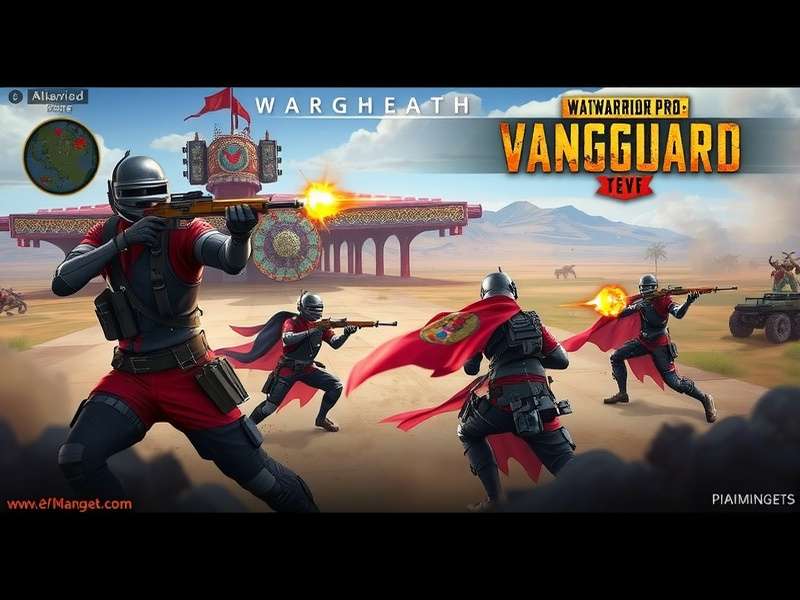 PUBG Warrior Pro Vanguard gameplay screenshot showing intense battle