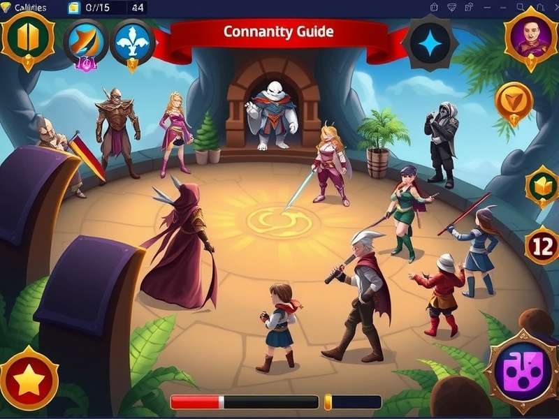 Mystic Heroes strategy guide showing character positioning