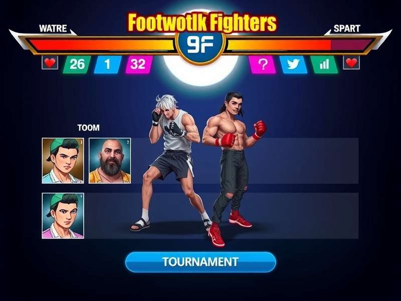 Fantastic Footwork Fighters character selection screen