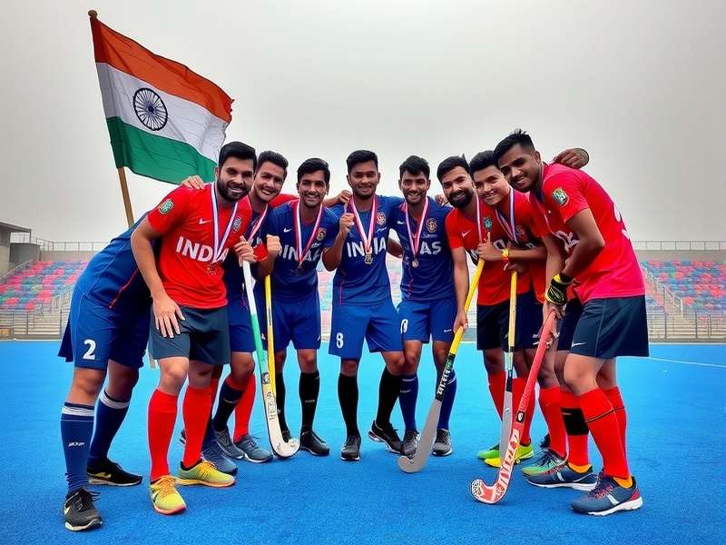 Indian hockey team in international tournament