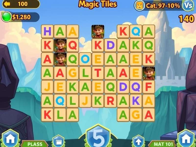 Magic Tiles Game Interface