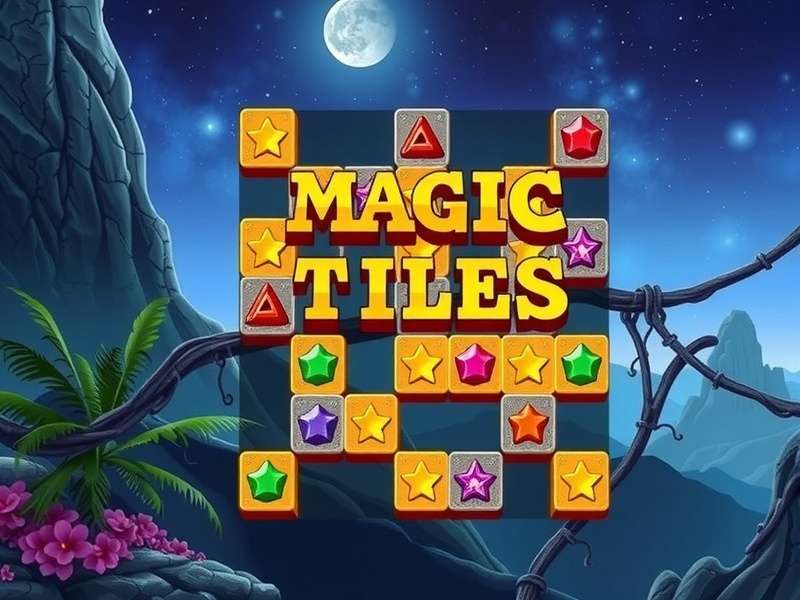 Magic Tiles 3 Gameplay Interface on Mobile Device