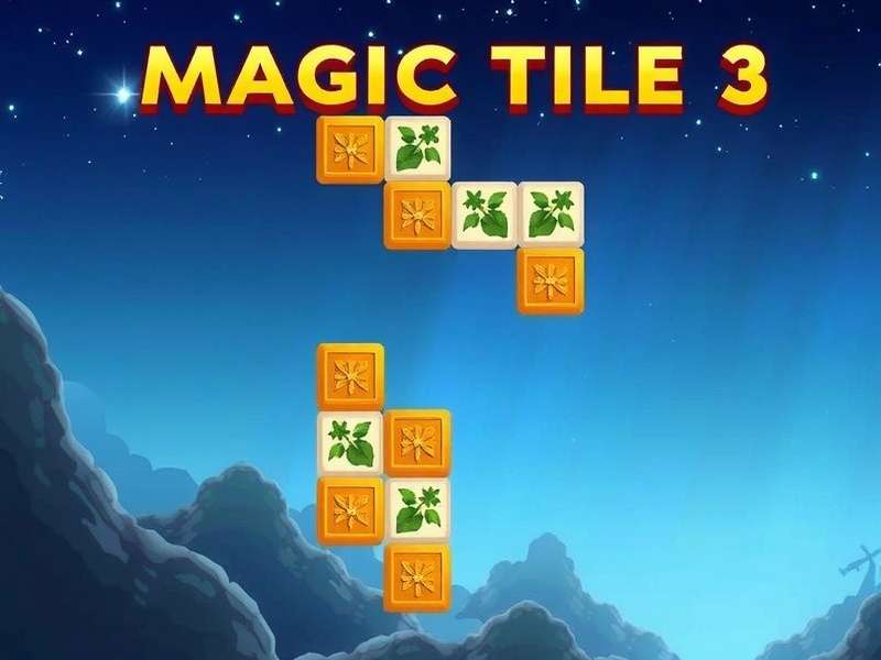 Magic Tiles 3 gameplay screenshot showing colorful piano tiles