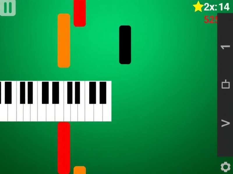 Piano Tiles 3 gameplay on a mobile device with rhythmic tiles falling