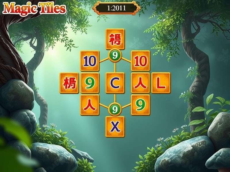 Chart showing improvement rates in Magic Tiles Three