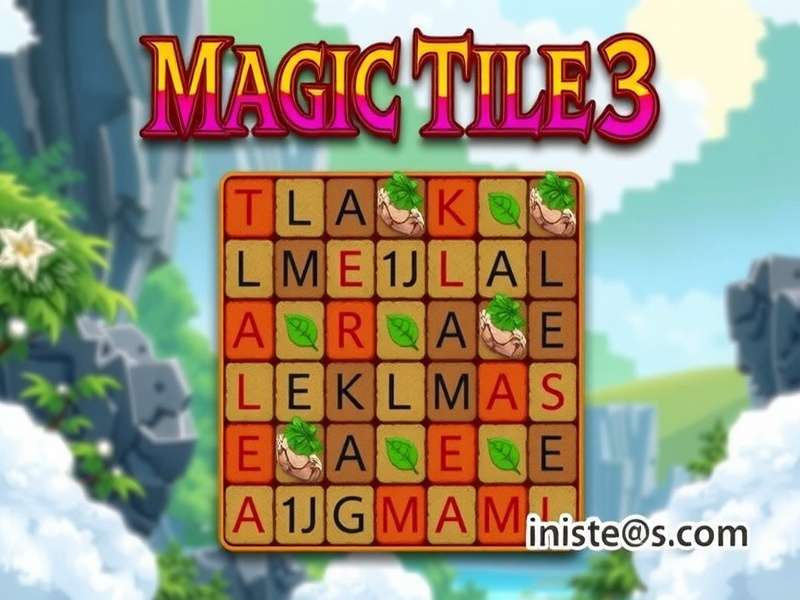 Magic Tiles 3 gameplay screenshot showing colorful tiles and piano keys