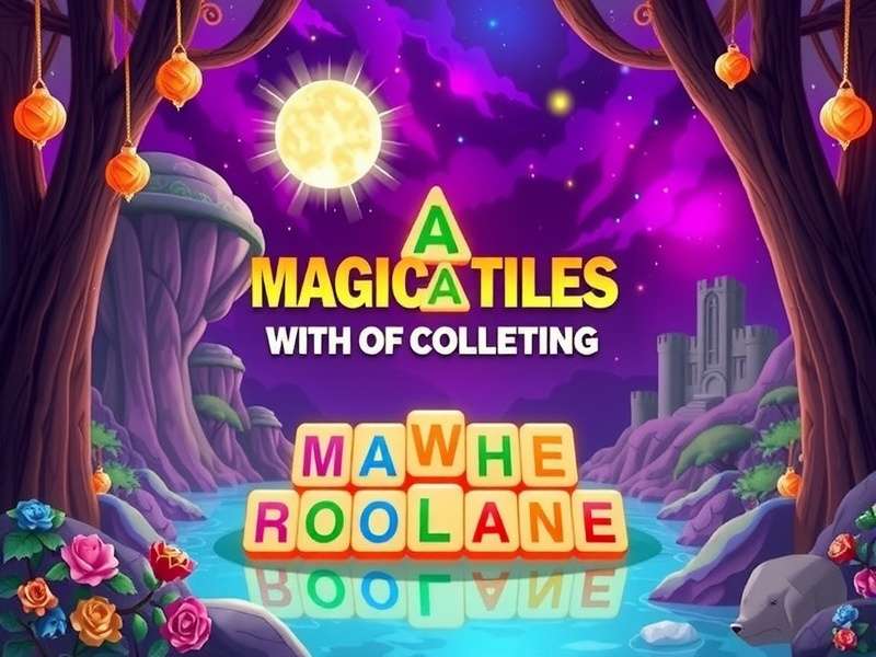 Magic Tiles gameplay on smartphone with vibrant tiles