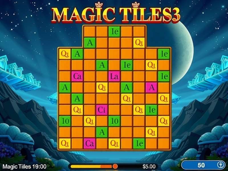 Magic Tiles 3 Gameplay on a smartphone showing piano tiles