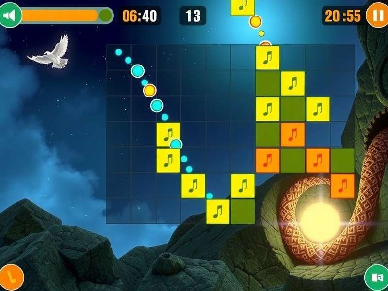 A person playing Magic Tiles 2 on a smartphone in a vibrant Indian setting