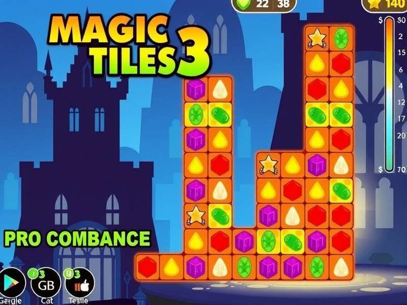 Magic Tiles 3 Gameplay on PC Screen