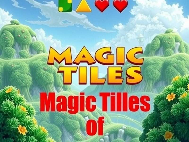 Magic Tiles 3 gameplay screenshot showing piano tiles interface