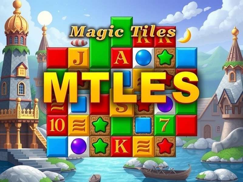 A person live-streaming Magic Tiles 3 gameplay on a phone to an audience