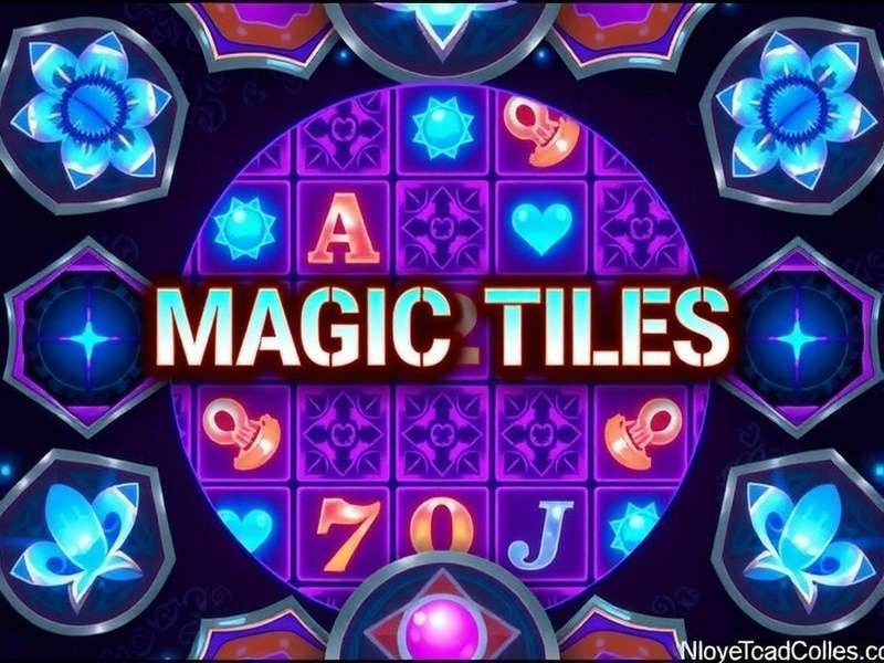 Magic Tiles gameplay screenshot showing black and white tiles