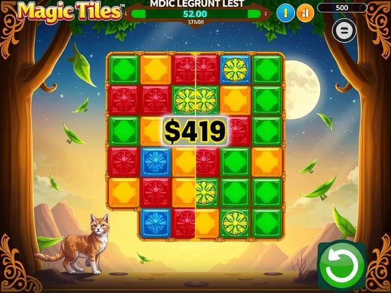 Close-up of a player's fingers tapping rapidly on a smartphone screen showing Magic Tiles 3