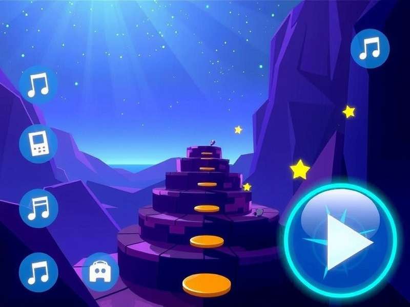 Magic Tiles gameplay on a smartphone with vibrant rhythm effects