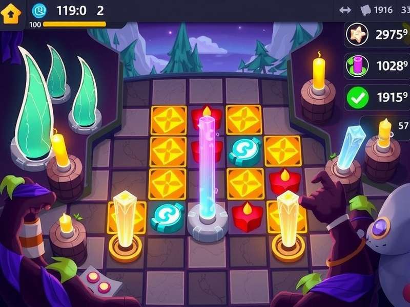 K Pop Demon Hunters Magic Tiles Three gameplay featuring rhythm battle against demons with glowing tiles