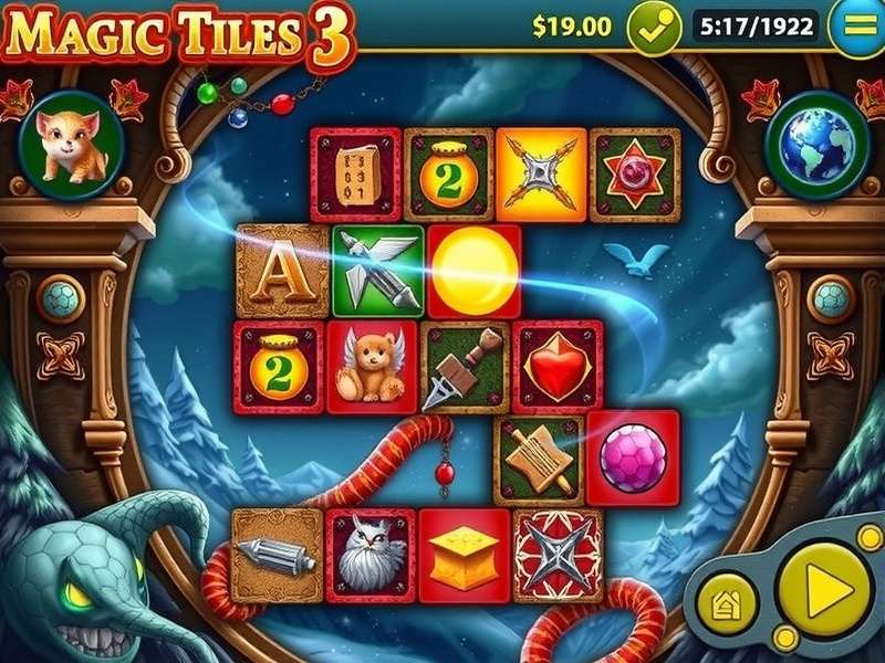 Magic Tiles 3 Ost gameplay with Bollywood soundtrack on mobile device