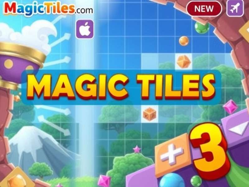 Magic Tiles 3 Mod Apk download guide featuring Android phone with piano tiles interface