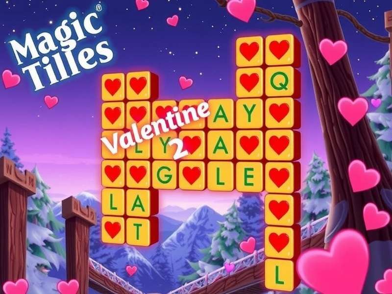 Magic Tiles 3 Valentine 2 – Love-themed rhythm game with neon tiles and romantic melodies